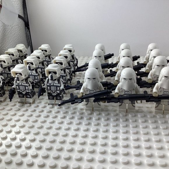 Star Wars minifigures Scout Troopers Snow Troopers LOT 24 minifigs total - Picture 7 of 8